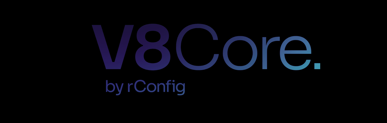 rconfig v8 core logo with strapline gradient